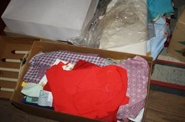 Boxes and Boxes of Colorful Fabric Scraps, quilters!