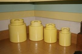 Yellow Ceramic Canister Set