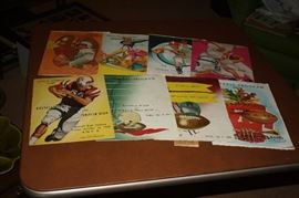 Russell High School Football Programs  from Fifties to early Sixties