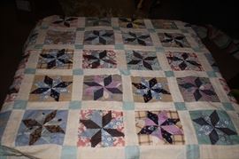 Several Quilt Tops, Hand-pieced but not Quilted