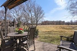 Teak table and 4 tall back chairs, teak garden bench ONLY for sale