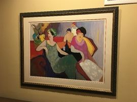 Beautifully framed print by Itzchak Tarkay