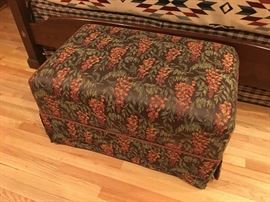 Beautiful professionally upholstered ottoman
