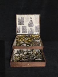  Brass Hardware Salesman Sample Kit