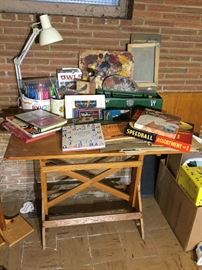  Drafting table and Art Supplies