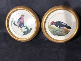 Antique Watercolor On Mica by Palmer