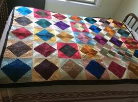 Hand Crafted Satin Quilt