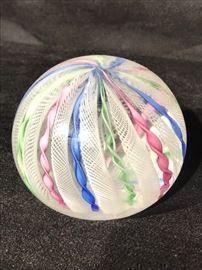 Latticino Glass paperweight