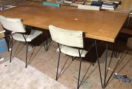 Mid Century Table  Chairs