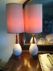 Mid Century Table Lamp Pair