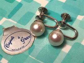 Pearl Earrings On 14k Posts