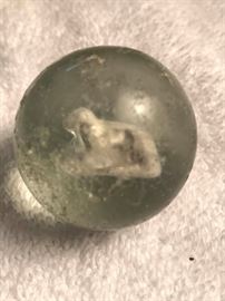 Sulphide with dog figurine