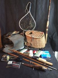 Vintage fishing creel