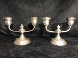 Wallace sterling candle holders