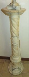 
Antique Alabaster 'Columnar' Plant Stand

