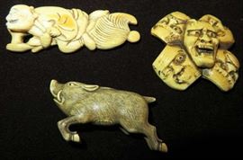 Sleep-savant Yokoyama 1750, Boar Kon Yoko 1840-1870, 5 Mask