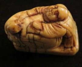 boy catching monkey 1800 Yokoyama