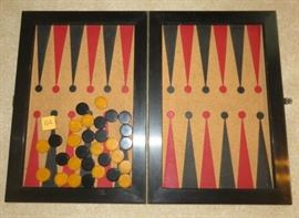 Vintage Bakelite Backgammon Set