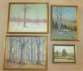 Selection Original Lee Lash (1864-1935) Oil Paintings