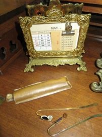 Vintage Ornate Brass Letter Holder
