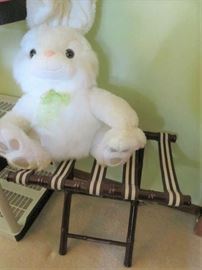 Vintage Folding Luggage Rack Stand 