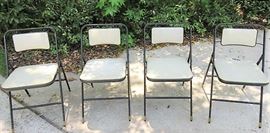 Vintage Samsonite  folding cushioned chairs by Shwayder Bro