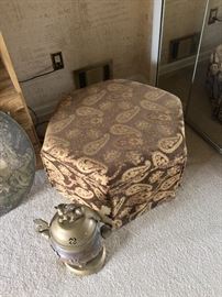 Paisley ottoman 