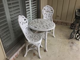White Bistro set