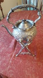 Harrison Fisher & Co. Sheffield Teapot with stand