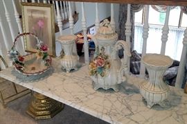 marble table