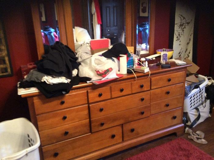 DRESSER AND IT WILL BE CLEANED OFF!