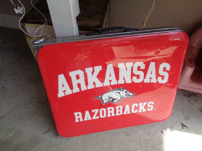 folding table ready for tail gating