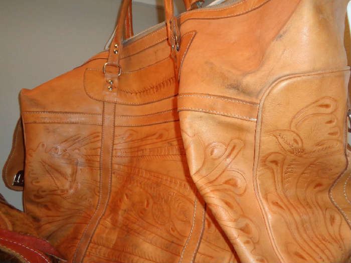 love this leather tote bag