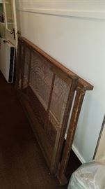 Antique military wooden cot
