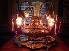 2 PIECE LIGHTED CENTERPIECE