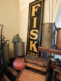 PAIR OF EARLY  FISK TIRES SIGNS