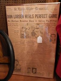 FRAMED DON LARSEN HURLS PERFECT GAME
