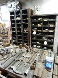 TONS OF OLD TOOLS, HARDWARE, ETC