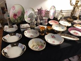 Assorted Porcelains, Noritake, Haviland, Japan, etc.