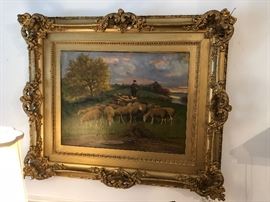 Maurice Rousseau Flock of Sleep Oil Painting 