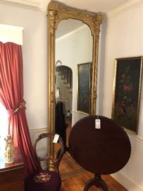 9 ft. Tall Gold Victorian Pier Mirror 