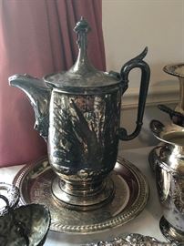 19th C. Reed and Barton Silver Plated Tankard 