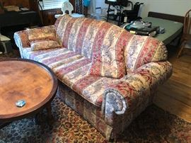 Over Upholstered Camel Back Sofa 