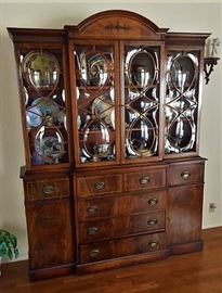 Antique Saganaw Furniture Bubble Glass Breakfront. Number 444 Mahogany Furniture Association of America. On line $4999.00. Selling for $3000.00 or best Offer. In prefect condition with keys. 