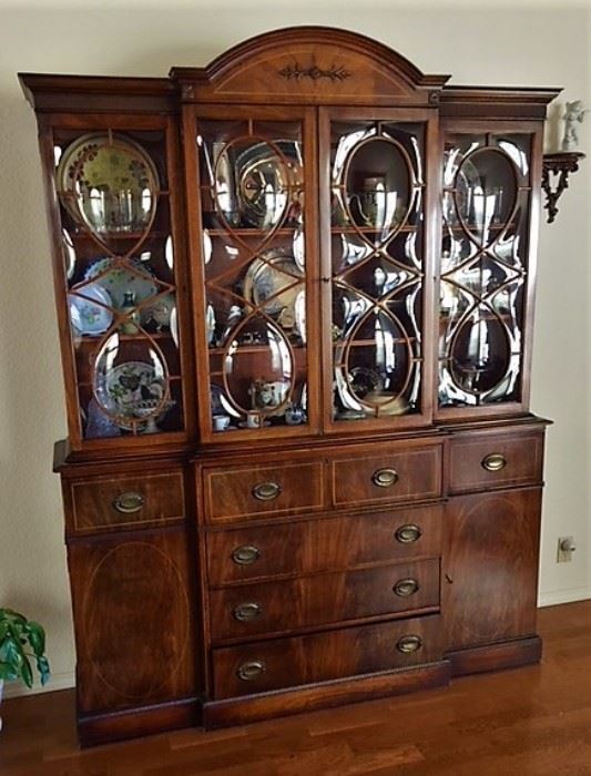 Antique Saganaw Furniture Bubble Glass Breakfront. Number 444 Mahogany Furniture Association of America. On line $4999.00. Selling for $3000.00 or best Offer. In prefect condition with keys. 