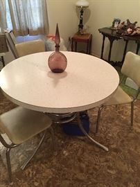 Retro table and 4 chairs