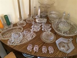 Note the duck butter dish and salt cellars