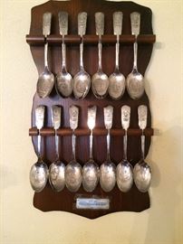 Sampling of silver spoon collection