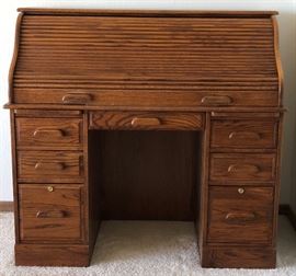 Oak Rolltop Desk
