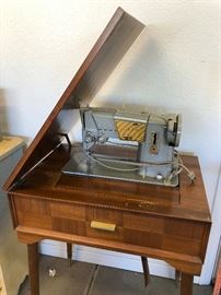 Vintage Singer Sewing Machine and Fabulous Cabinet